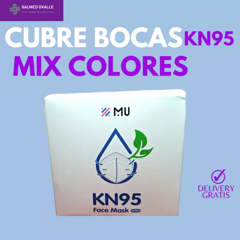 CUBREBOCAS KN95 MIX COLORES