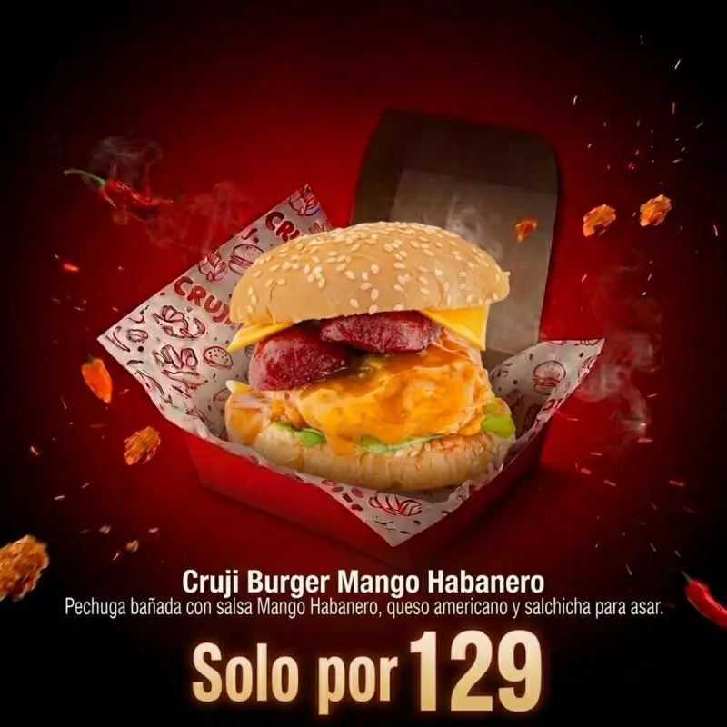 Cruji Burger Mango Habanero🥭
