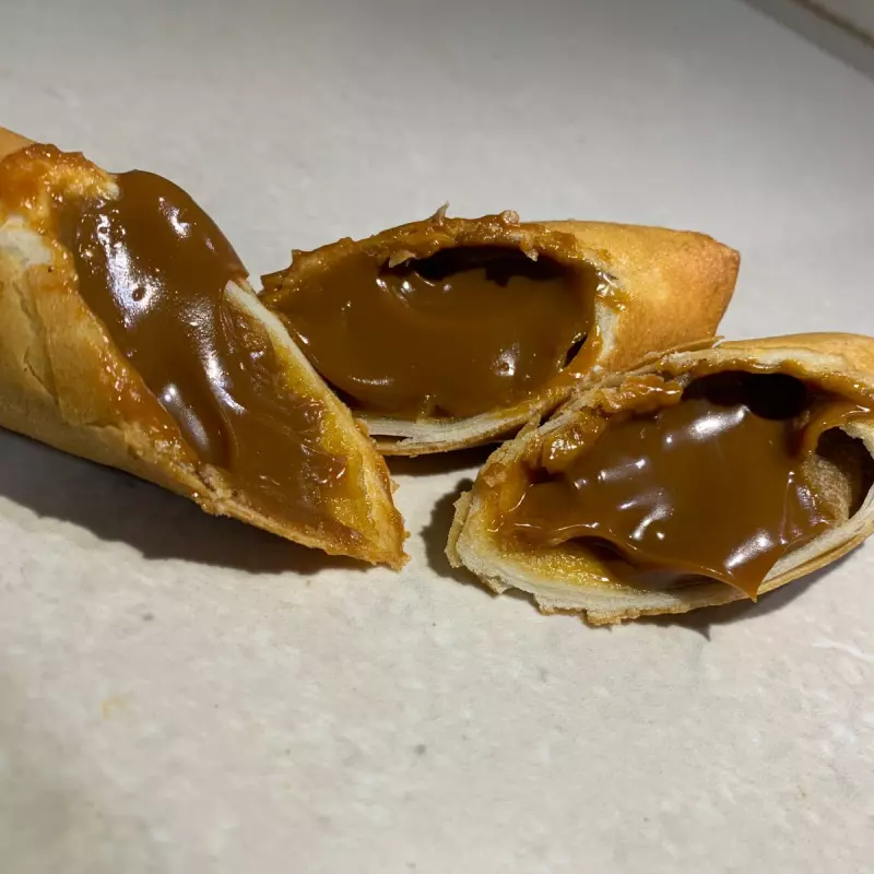 Harumaki de doce de leite
