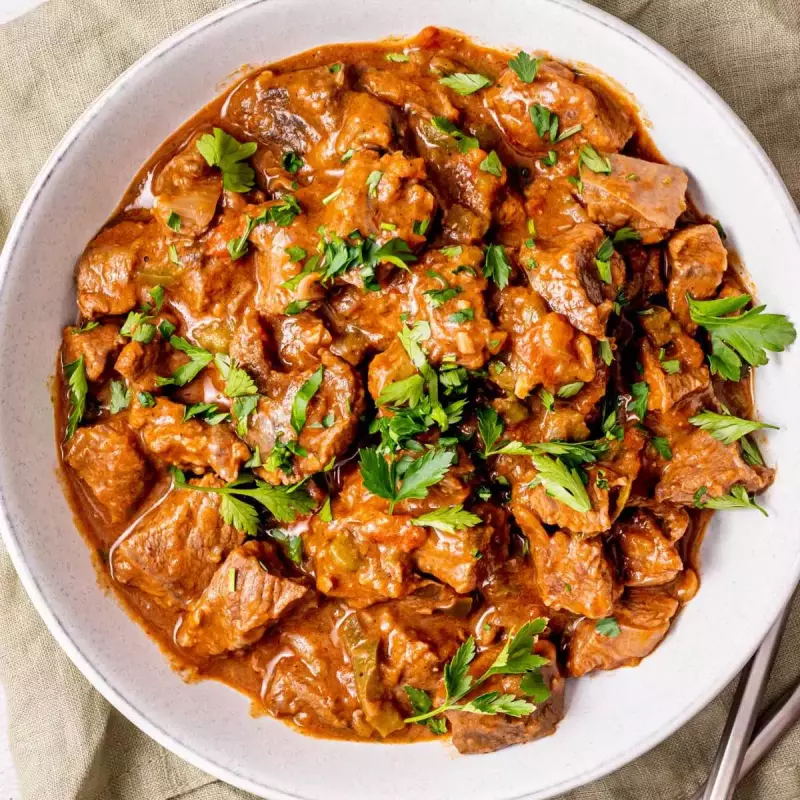 Carne Morrón y Cilantro