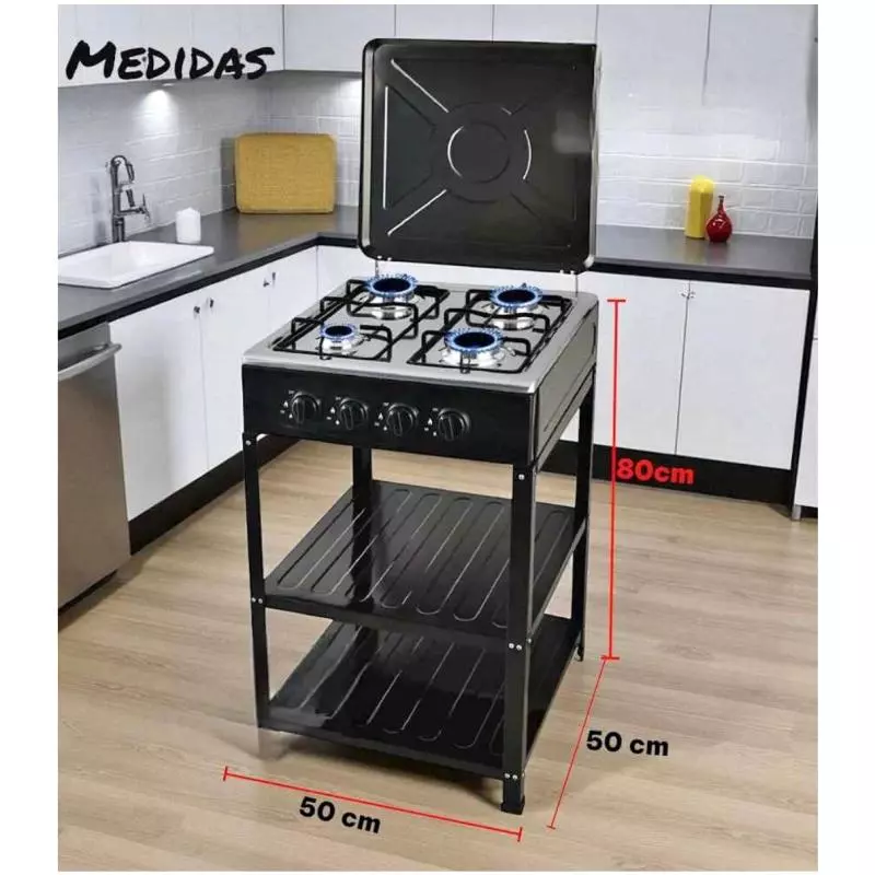 🌟COCINA CON BASE 4 HORNILLA🌟