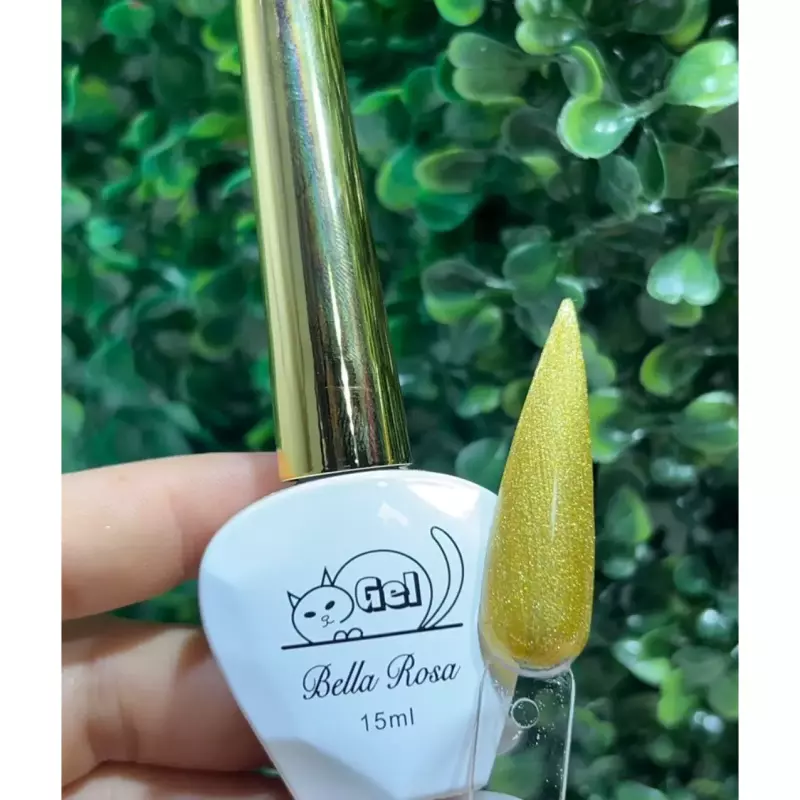 Esm.Gel Bella Rosa Magnético Dourado