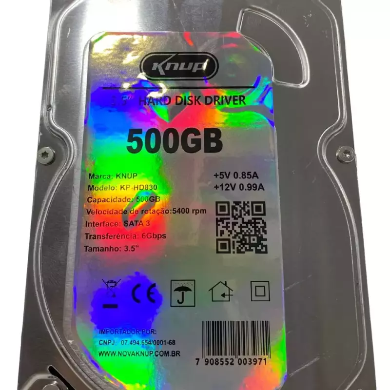 HD 500B KNUP ARMAZENAMENTO (DVR,PC)