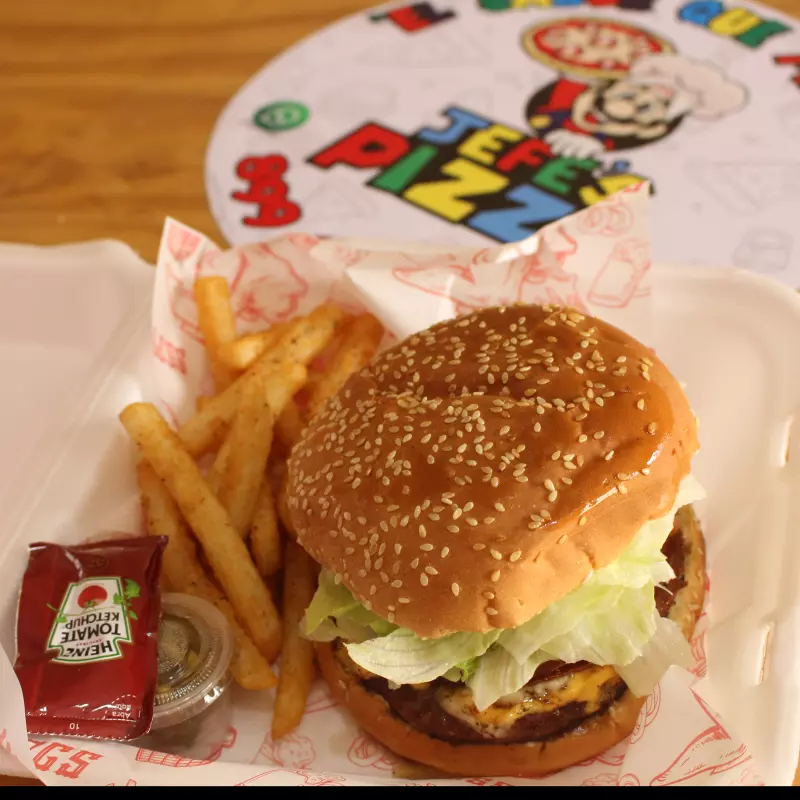 🍔🍟Sirloin-tocino (Con papas)