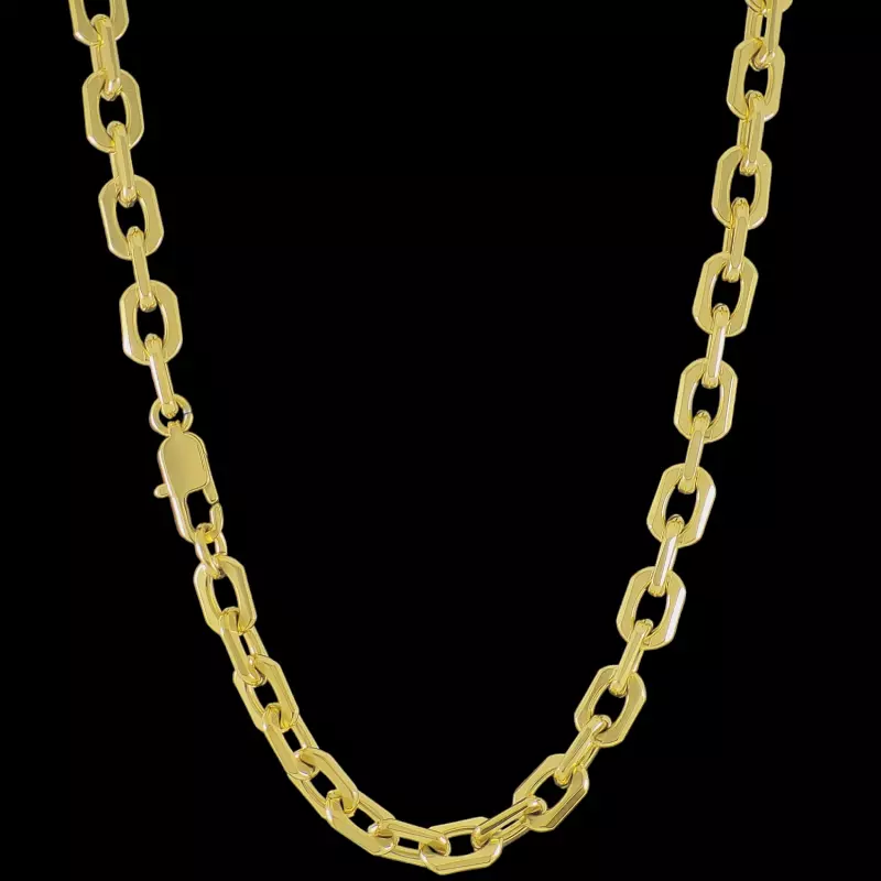 7mm Gold Clip Chain
