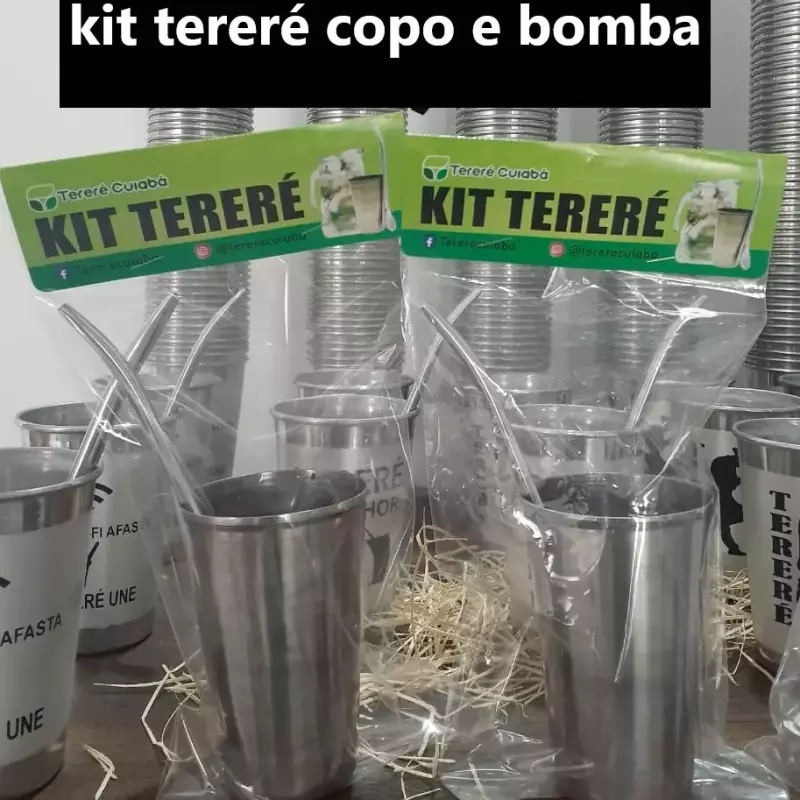 Kit Tereré - copo e bomba básico