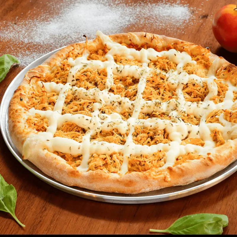 Pizza frango com catupiry