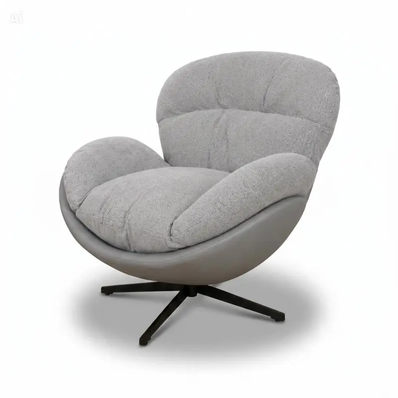 Sillón Egg Giratorio Gris