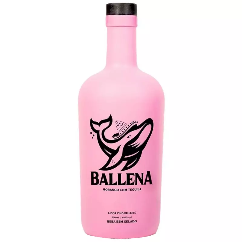 Licor Ballena Morango 750ml (Gelado)