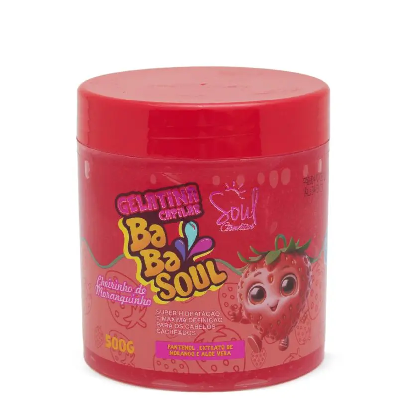 Gelatina Capilar Morango Soul