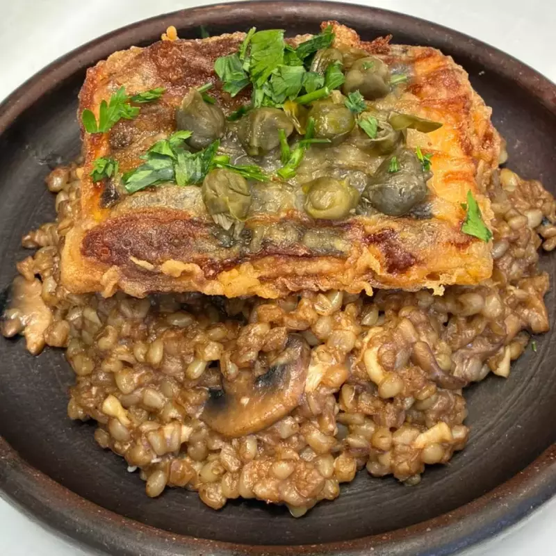 Risotto de MOTE y HONGOS