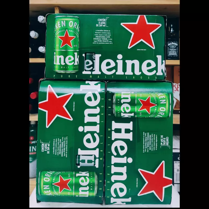 CERVEJA HEINEKEN LATA CX COM 8UN