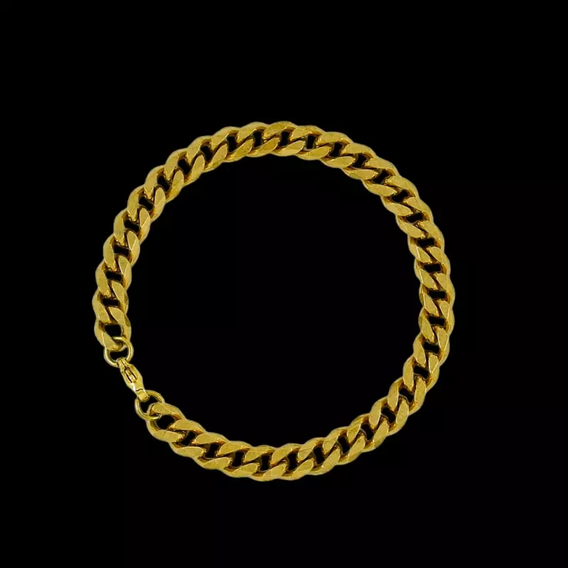 6mm Gold Cuban Bracelet