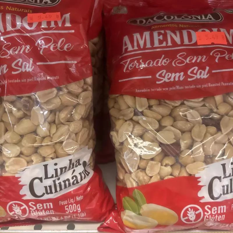 Dacolonia amendoim sem pele e sal