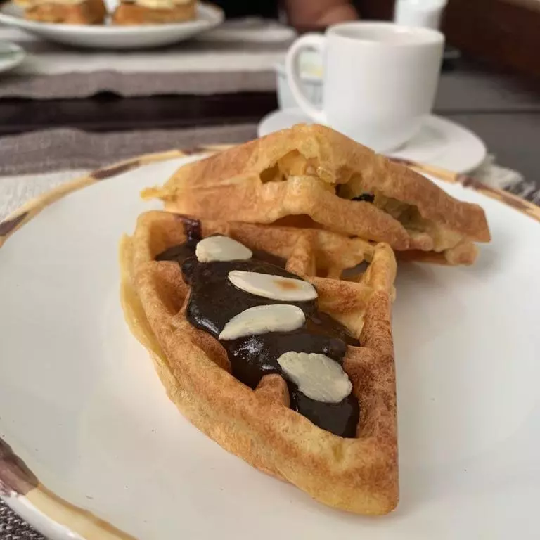 waffle creme de avelã