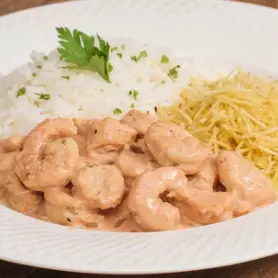 Strogonoff de Camarão