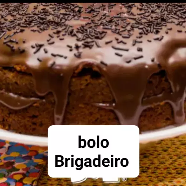 BOLO FELIZ ANIVERSÁRIO BRIGADEIRO