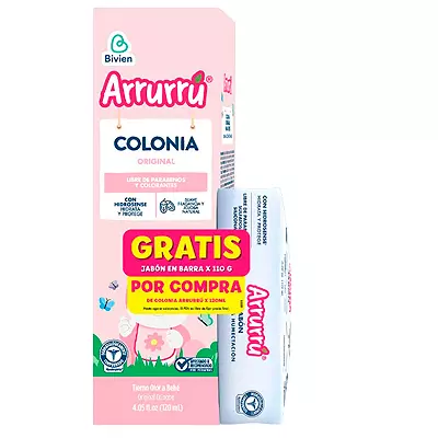 COLONIA ARRURU ROSADA 120 ML