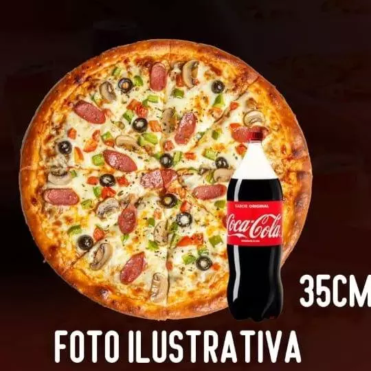 Pizza Família 40CM +  COCA 2 L