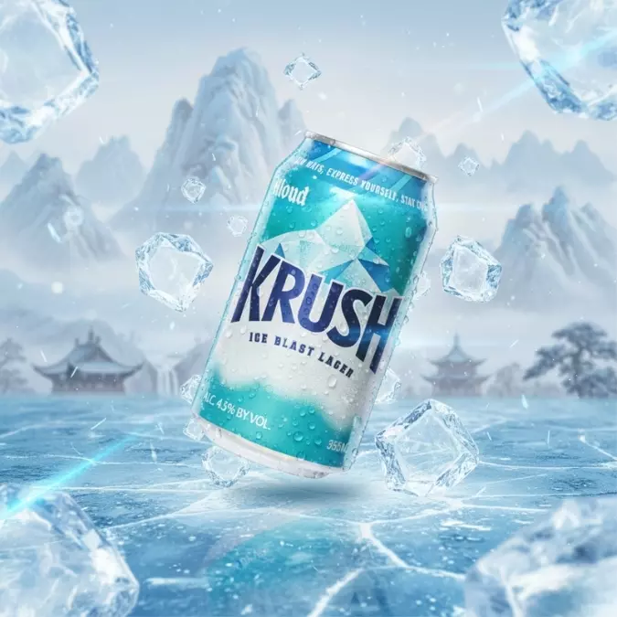 Cerveza Koreana Krush 355 ml
