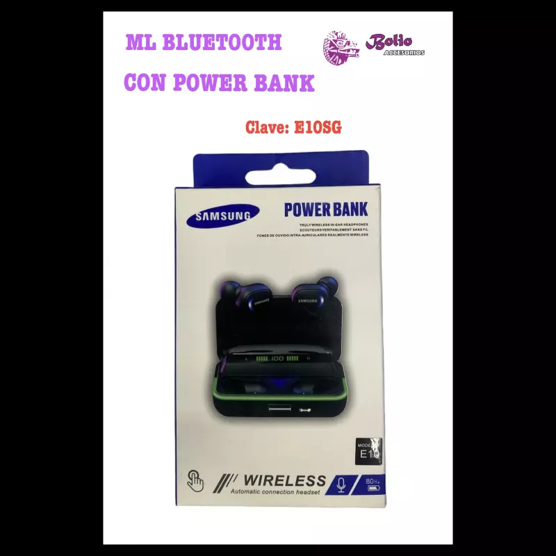ML BLUET CON POWER BANK Clave:E10SG