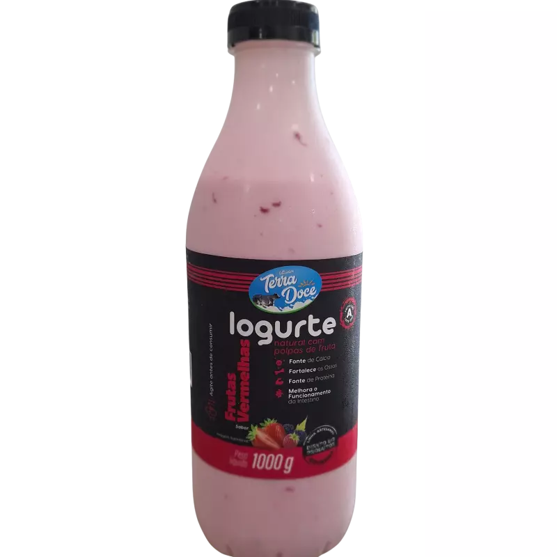 Iogurte 1L Natural Frutas Vermelhas