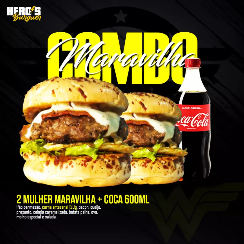 COMBO MARAVILHA + COCA 600ml