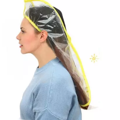 Embudo impermeable para el cabello