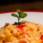 Risoto de tomate seco com frango