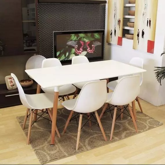 Mesa  Eames  140x80+ 6 sillas eames