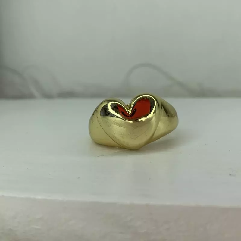 Anillo corazon chunky