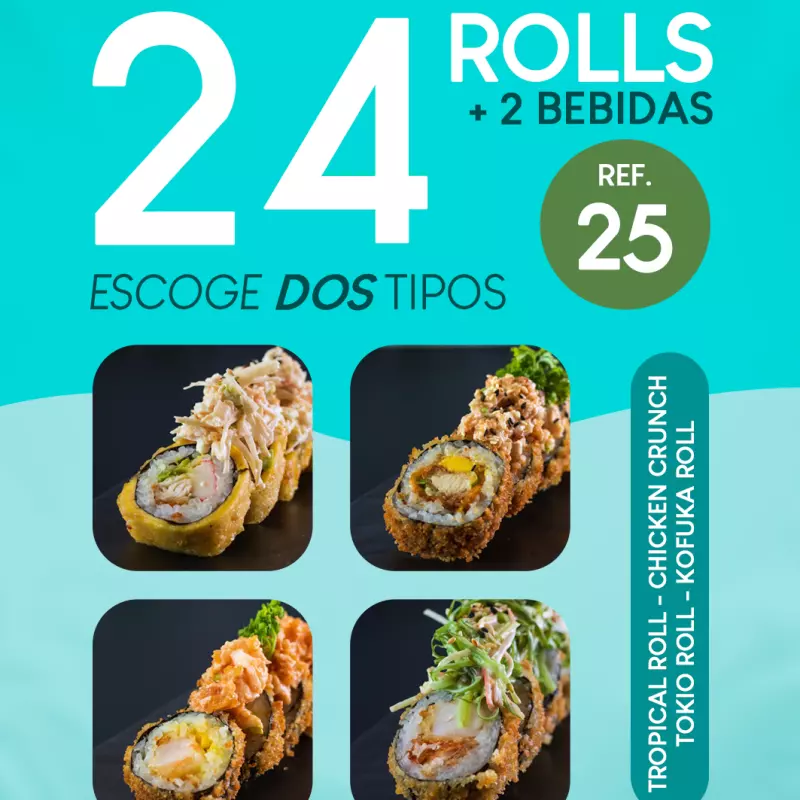 Promo Sushi Tempura - 24 Rolls