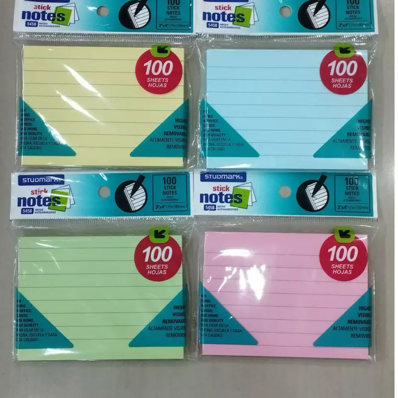Notas adhesivas con líneas Studmark