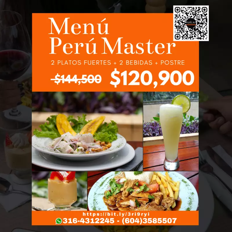 Menú Perú Master (2 personas)