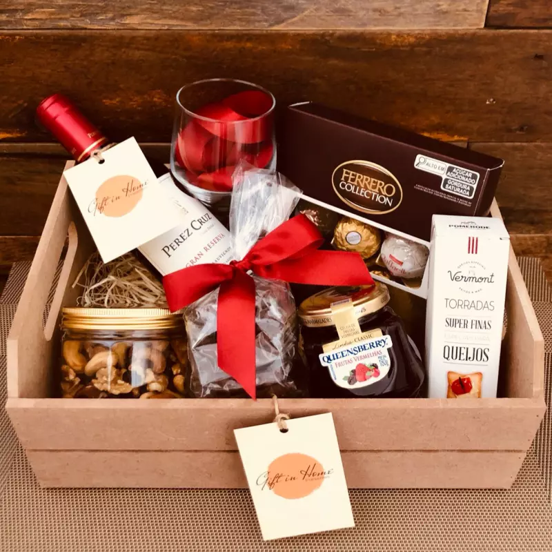 CESTA DE VINHO LA VIE