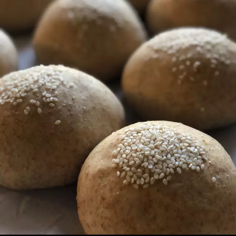 Pan hamburguesa masa madre