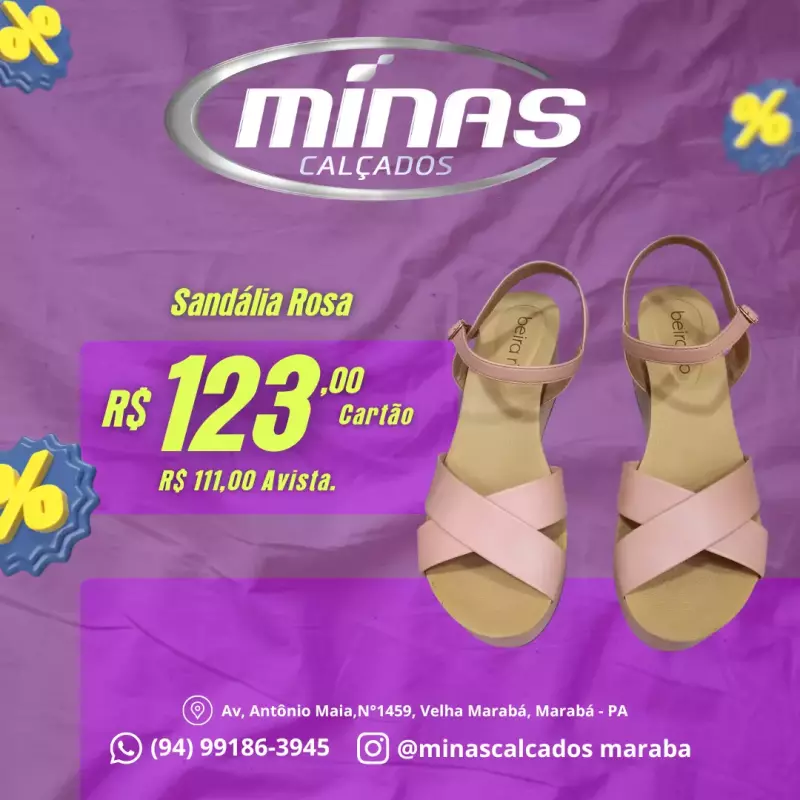Sandália rosa RF:8407103