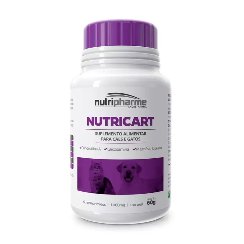Nutricart 1000 para Cães e Gatos 60g