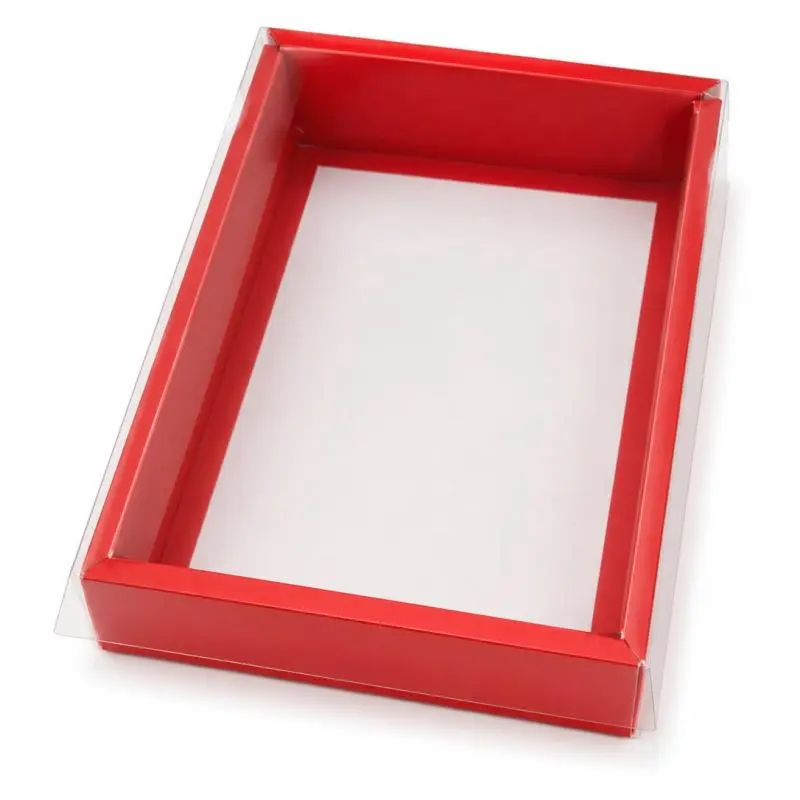 Caja tapa deslizante roja