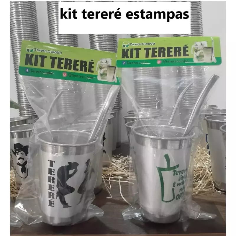 Kit Tereré com copo estampado