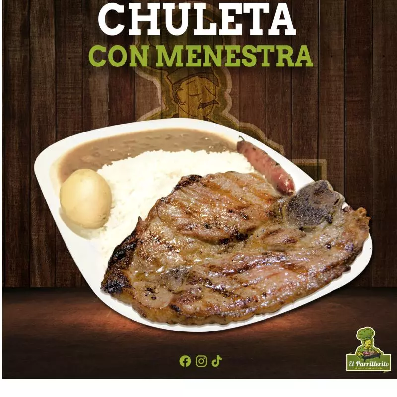 CHULETA CON MENESTRA