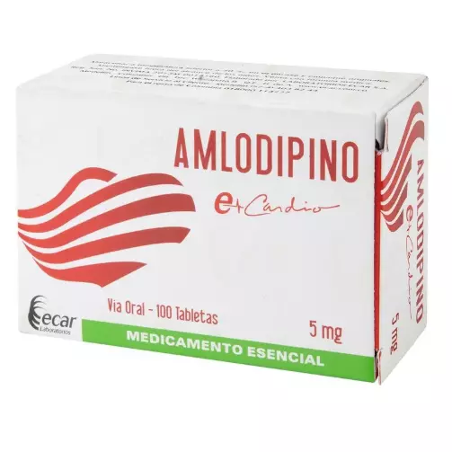 AMLODIPINO 5MG CAJA X 100 TABLETAS