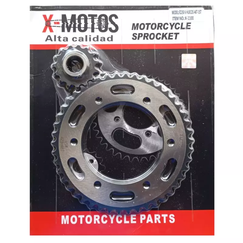 SET SPROCKET FZ 250 46T 15T XMAX