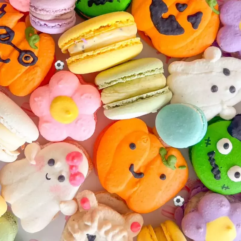 Macarons con forma infantil sencillo