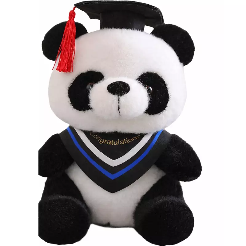 Peluche panda de graduación