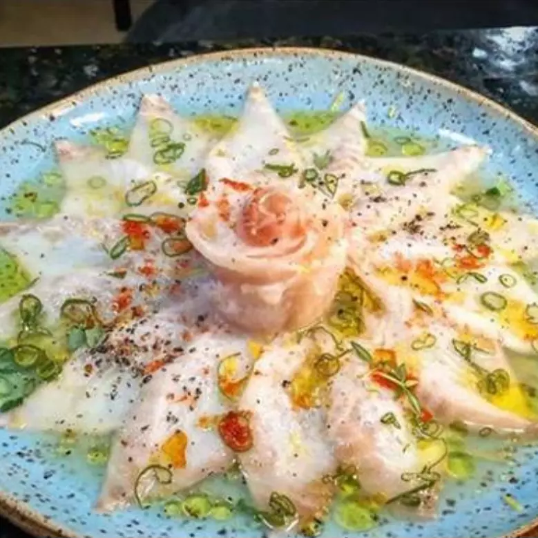 Carpaccio filé de peixe branco 12 uni