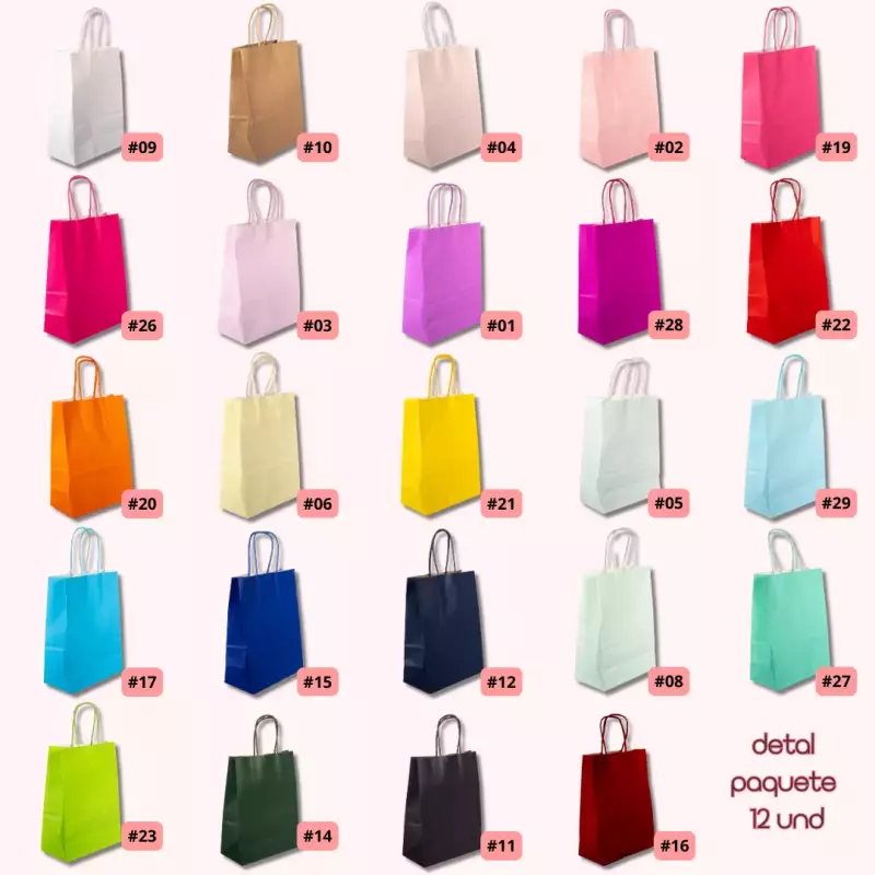 Bolsas con asa (L) DETAL 12 UND