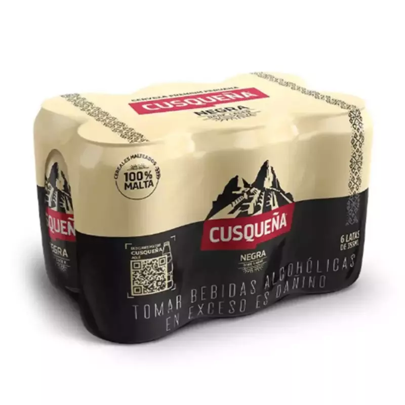 Cuzqueña Negra Lata 355ML (Six Pack)