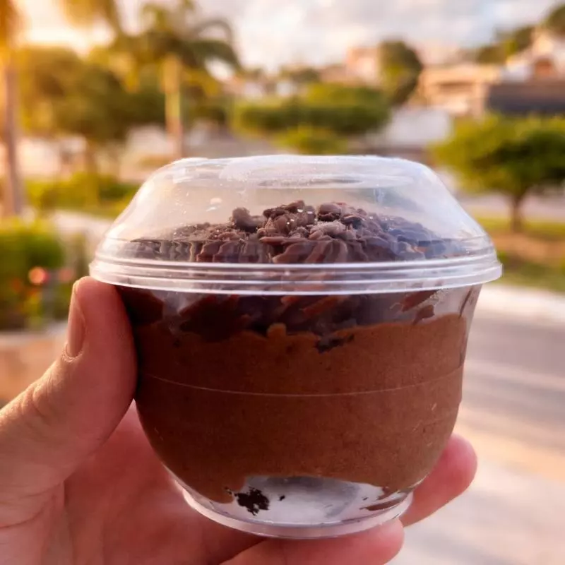 Supreminho de brownie com chocolate