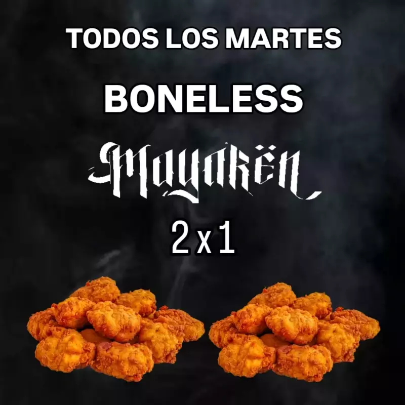 Martes de Boneless 2x1